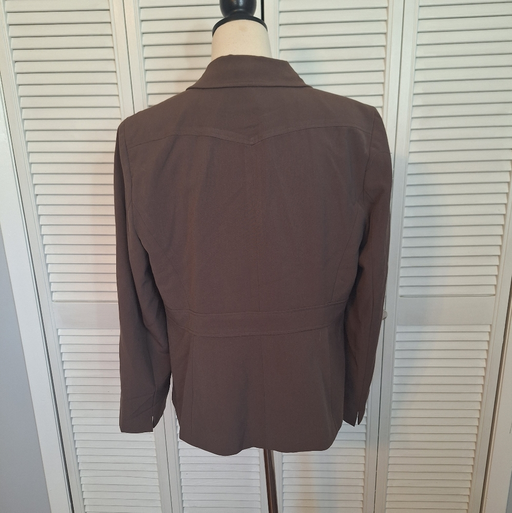 Atelier vintage mocha blazer jacket sz 12 *C - Picture 3 of 6